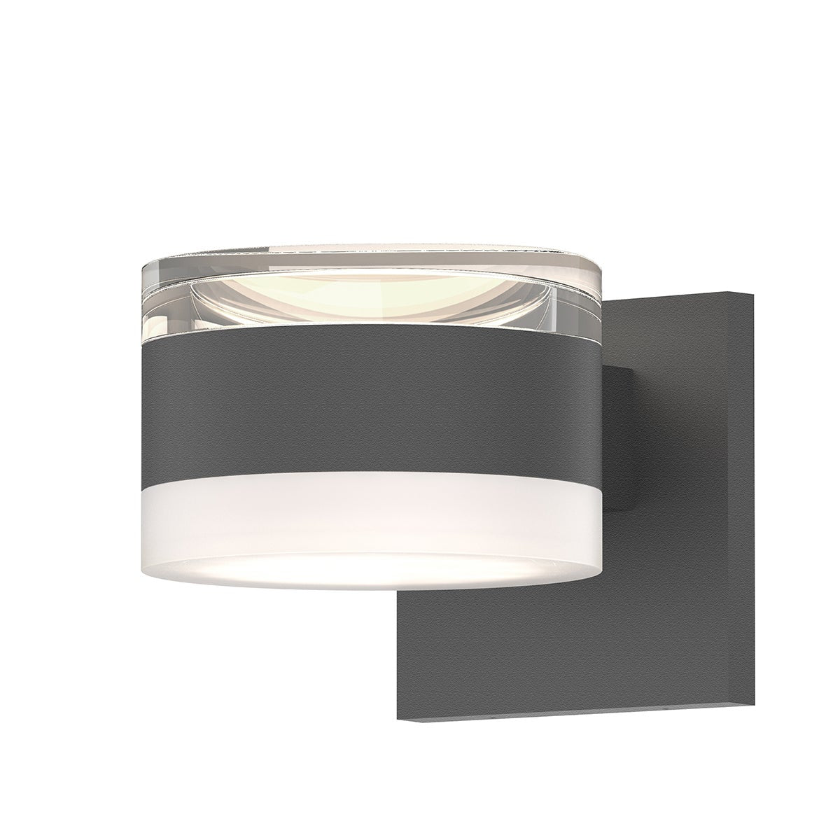 Sonneman 7302.FH.FW.74-WL REALS Up/Down LED Wall Sconce in Textured Gray