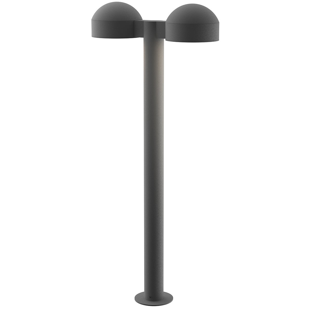 Sonneman 7308.DC.PL.74-WL REALS LED Double Bollard with Dome Cap in Textured Gray