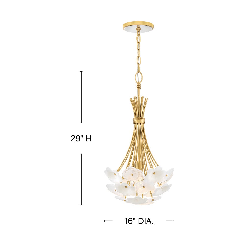 Fredrick Ramond FR41964DG Marianne Bouquet Suspension en or de luxe