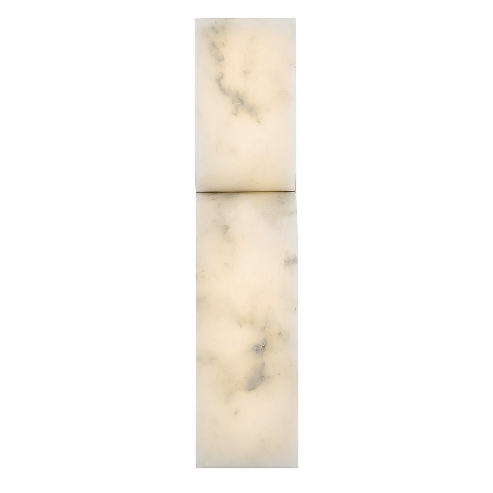 Fredrick Ramond FR41970LCB Alune LED Alabaster Sconce in Lacquered Brass