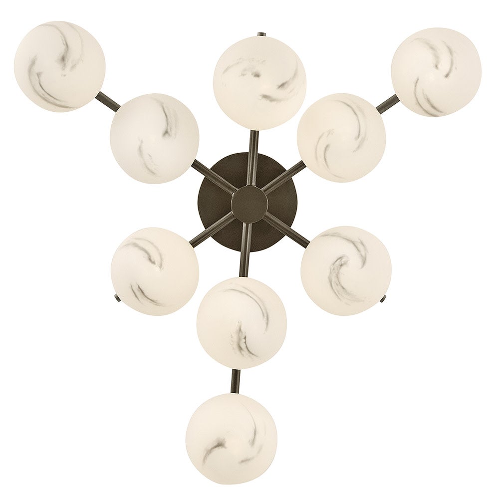 Fredrick Ramond FR41903BX Selene Semi-Flush Mount in Black Oxide