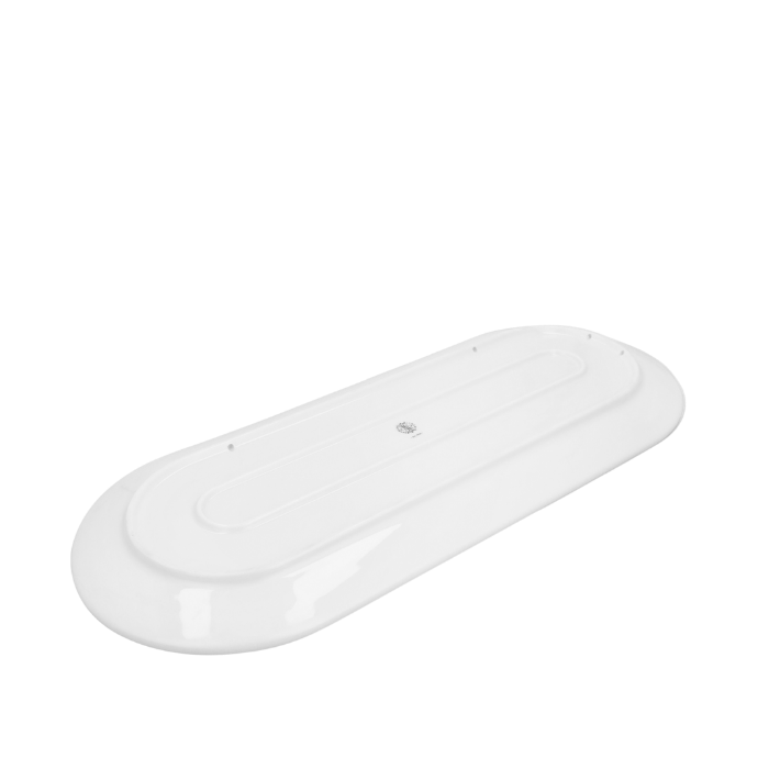 Lyngby Porcelæn 201468 Plat de service ovale Tura en blanc