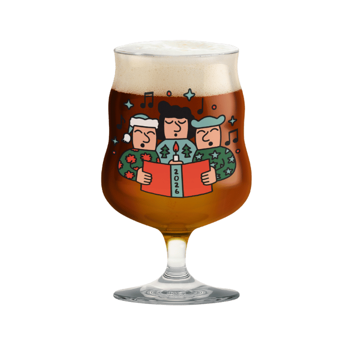 Holmegaard 4300548 Mikkeller Verre à bière universel de Noël 2026 transparent avec décoration