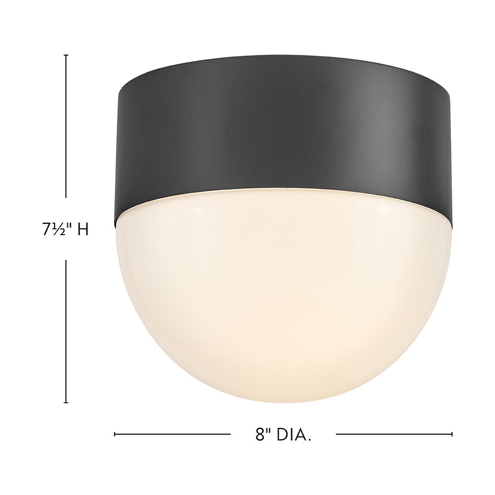 Lark 82091BK Bardi Flush Mount in Black