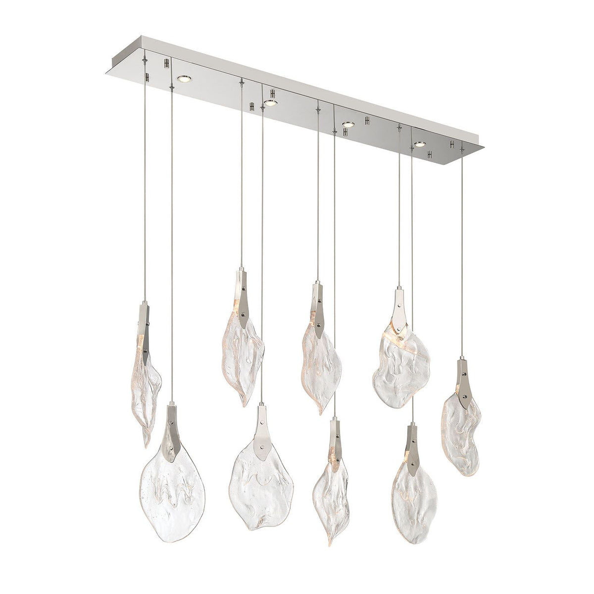 Eurofase 50103-010 Jateo LED Linéaire Suspendu en nickel poli