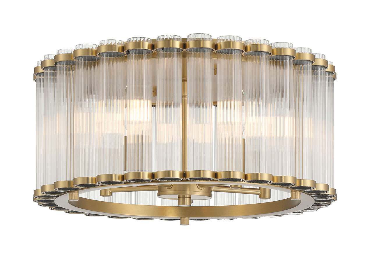 Europhase 49185-010 Glasbury LED Plafonnier en or