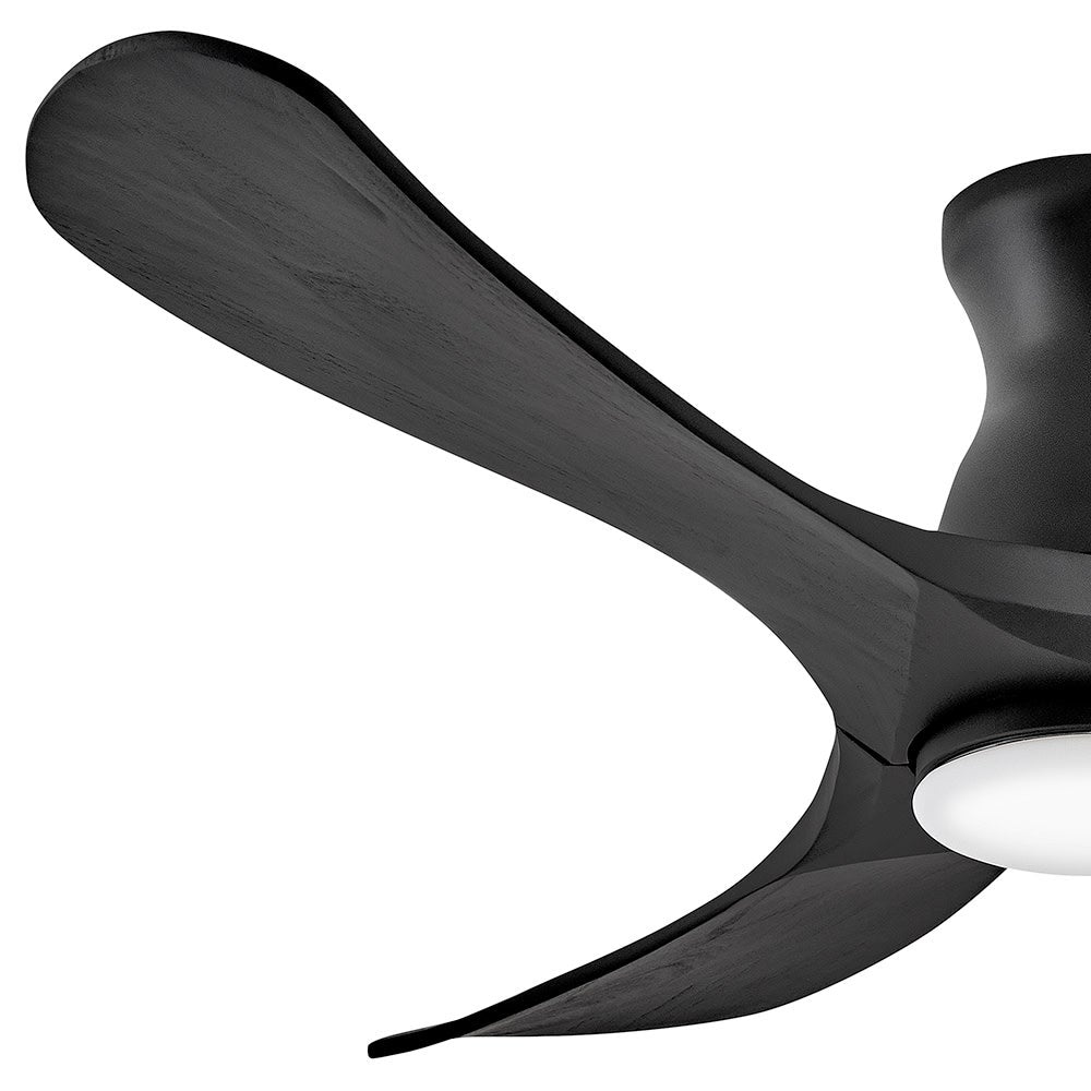 Luminaire encastré intelligent à DEL Hinkley Lighting 903456FBB-LDD Swell Ventilateur en noir mat