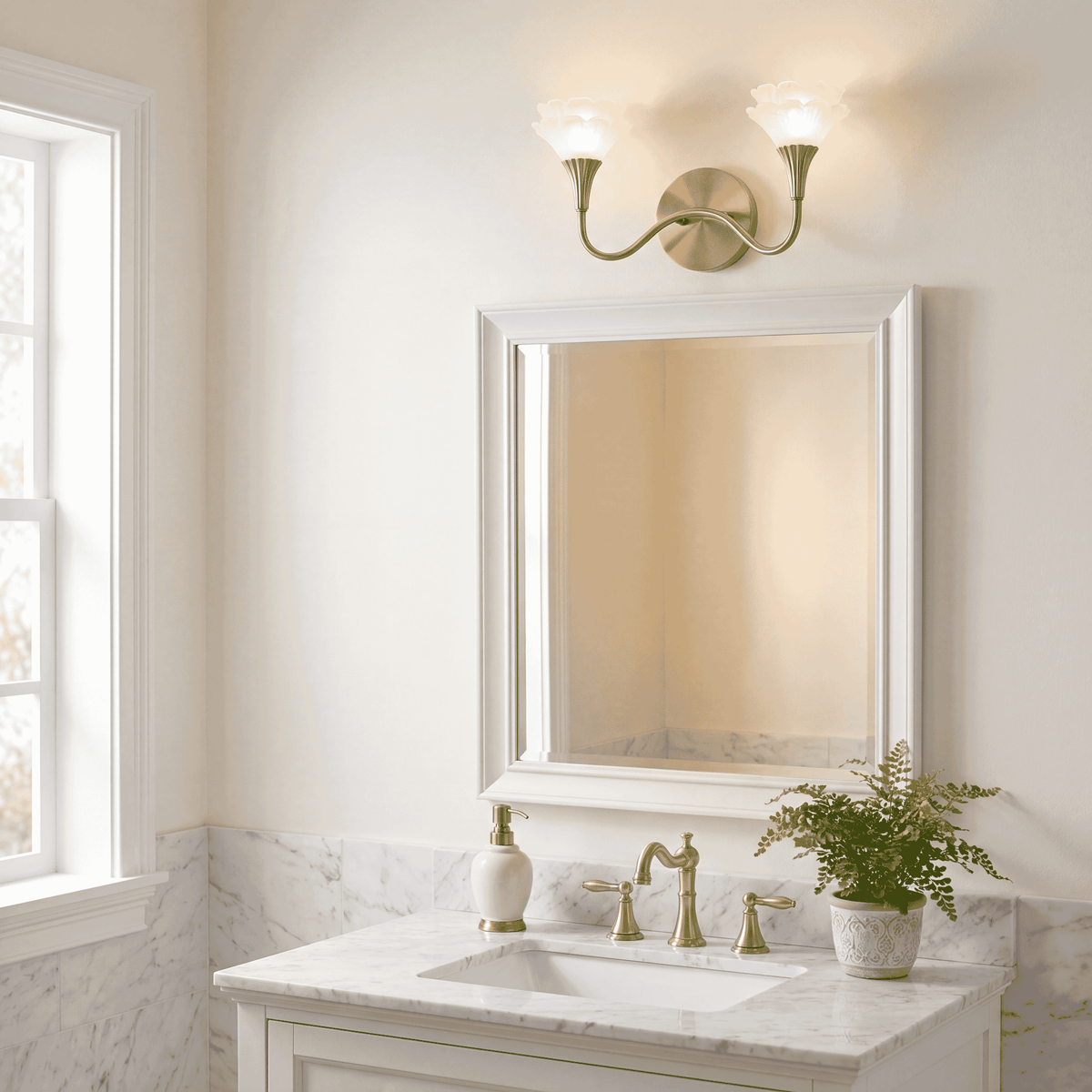 Savoy House 8-5081-2-127 Florena Bathroom Vanity in Noble Brass