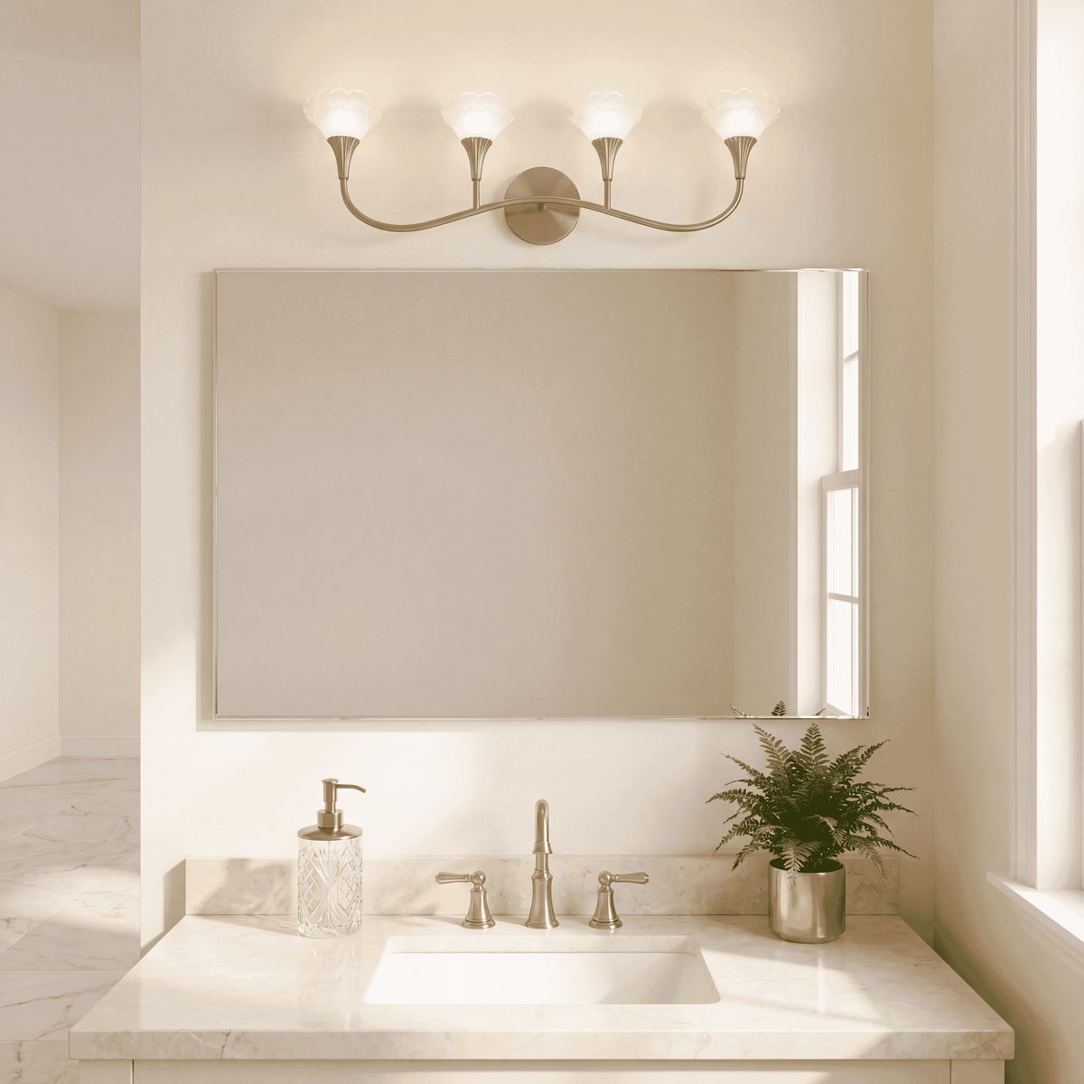Savoy House 8-5081-4-127 Florena Bathroom Vanity in Noble Brass
