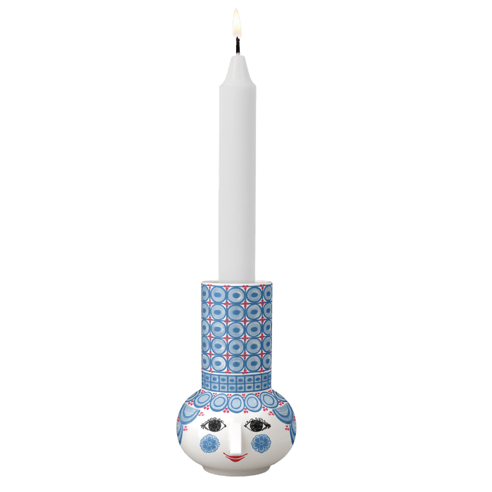 Bjørn Wiinblad 53115 Olga Candle Holder in Light Blue