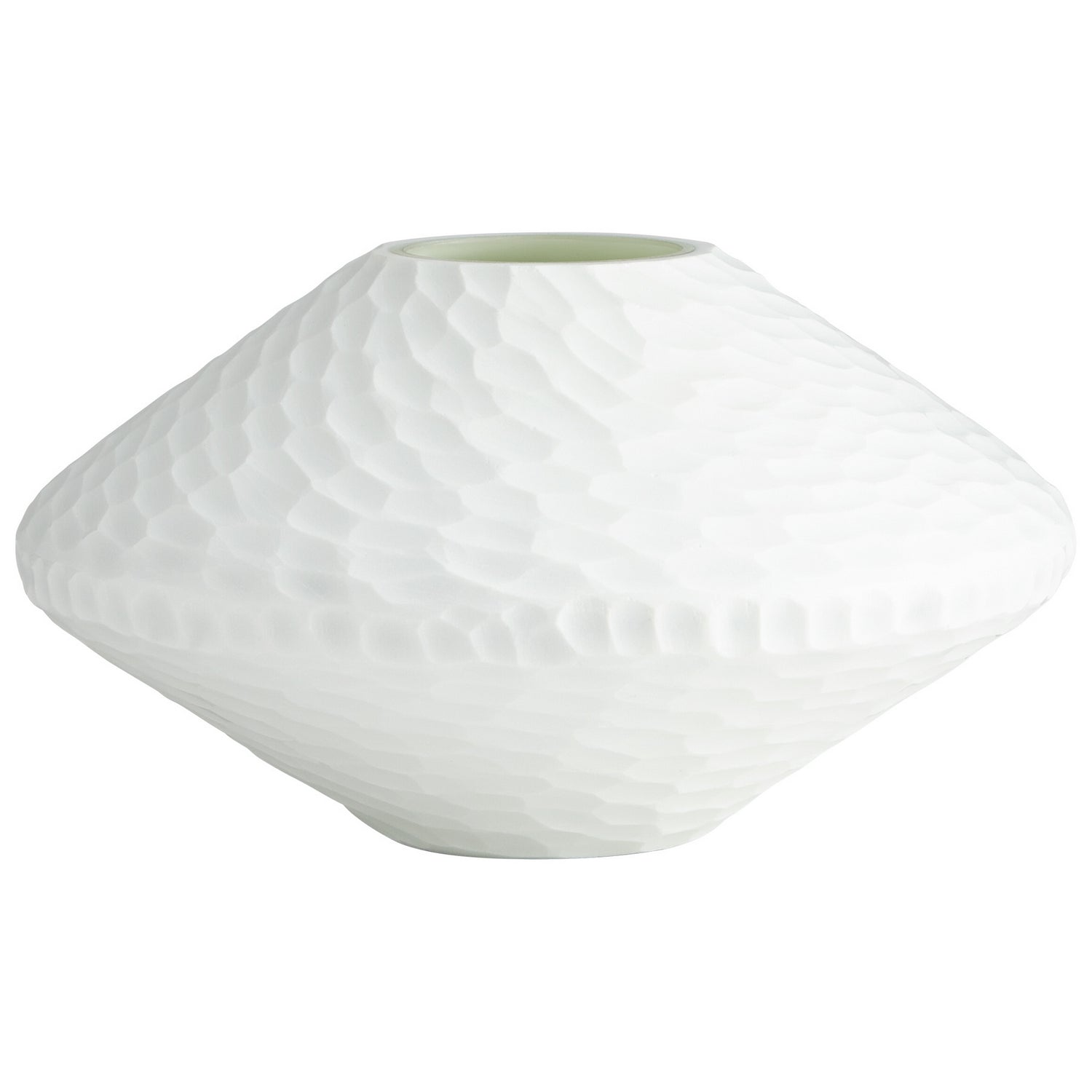Cyan Canada - 07314 - Vase - Crème au beurre - Blanc