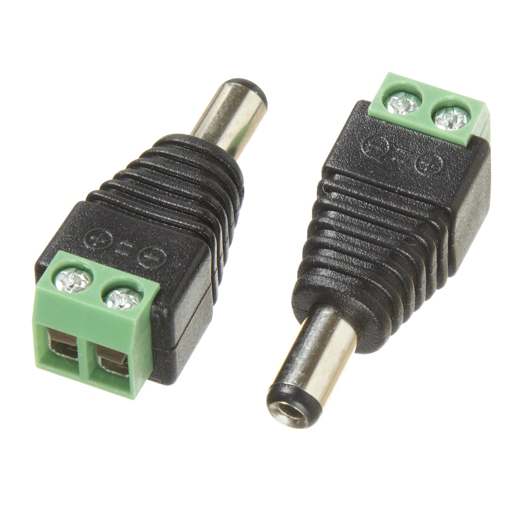 Dainolite Canada - DCBC-52M - Male Barrel Connector - LED - Black