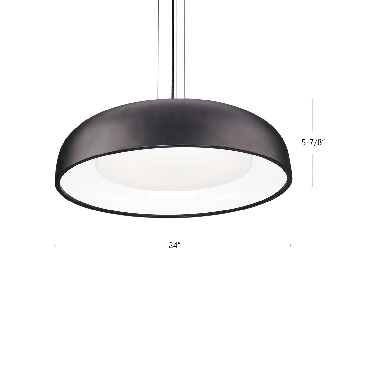 Kuzco Canada - PD13124-BK - LED Pendant - Beacon - Black