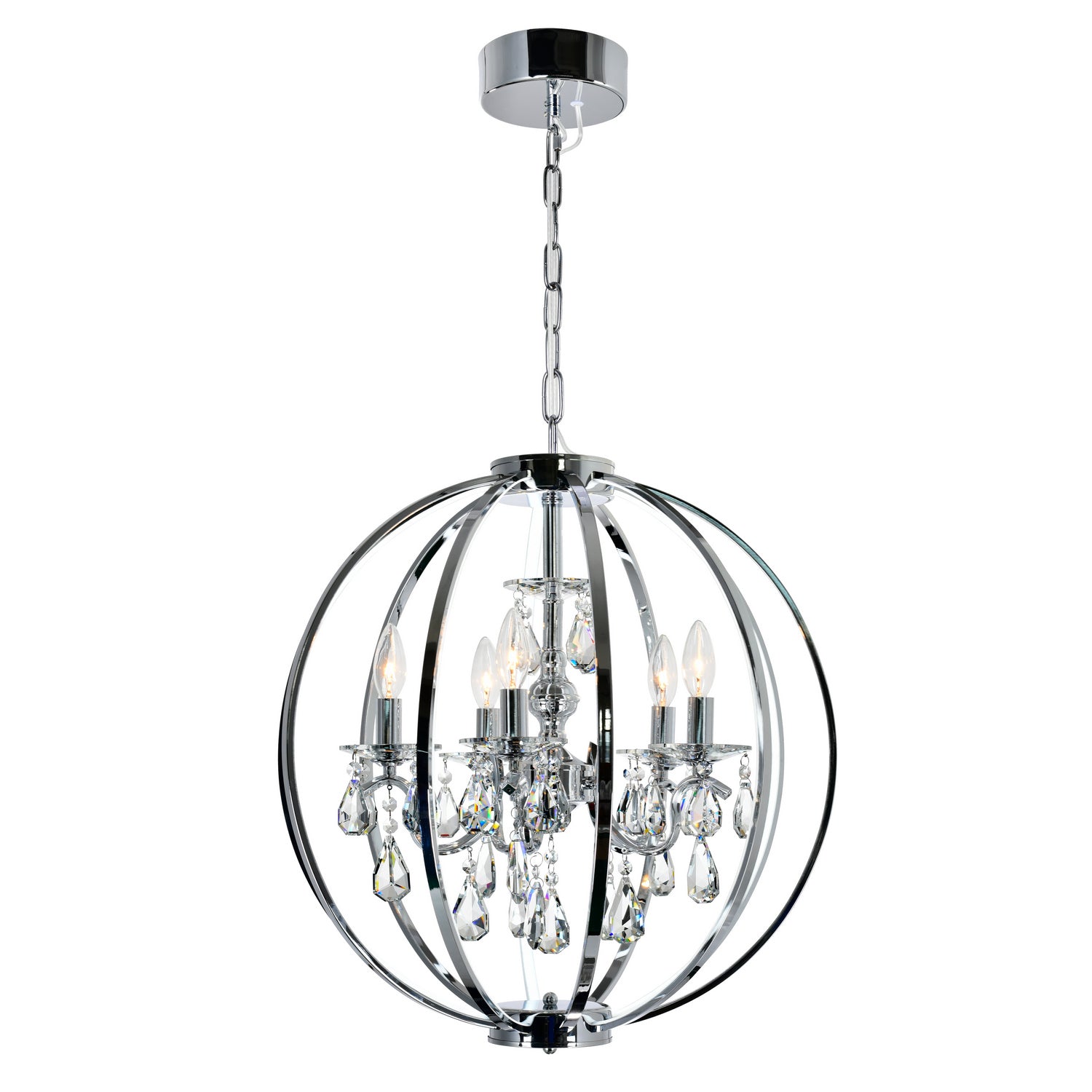 CWI Lighting Canada - 5025P22C-5 - Five Light Chandelier - Abia - Chrome