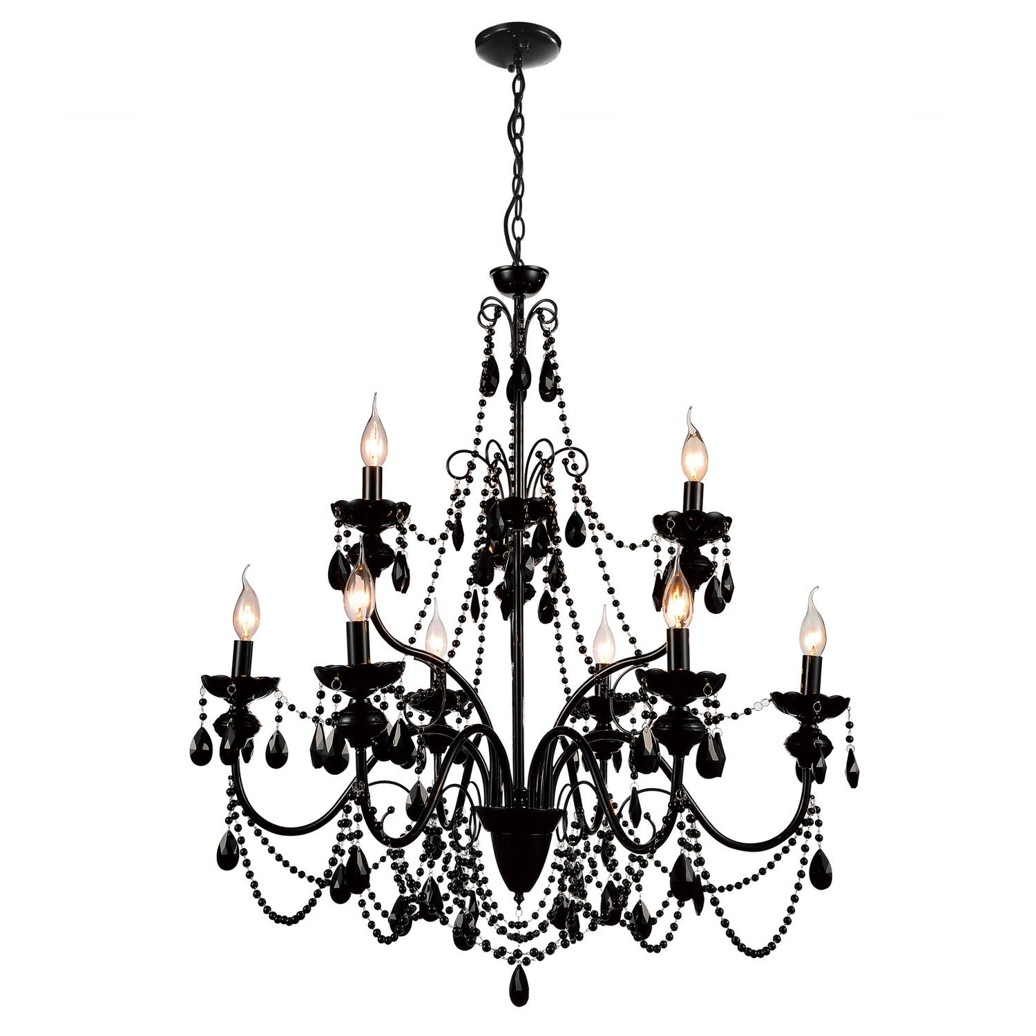 CWI Lighting Canada - 5095P32B-9 - Nine Light Chandelier - Keen - Black