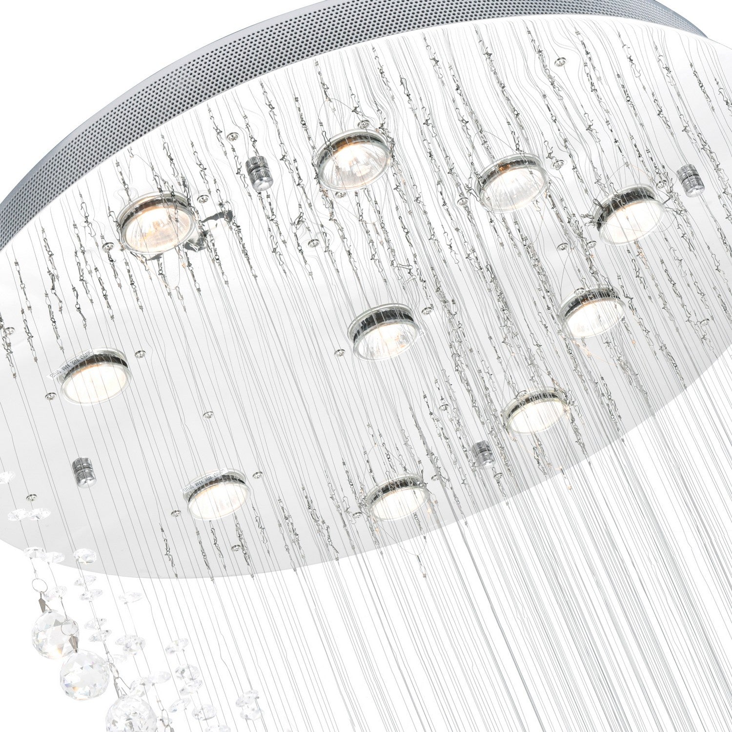 CWI Lighting Canada - 6629C26C - Ten Light Flush Mount - Ribbon - Chrome