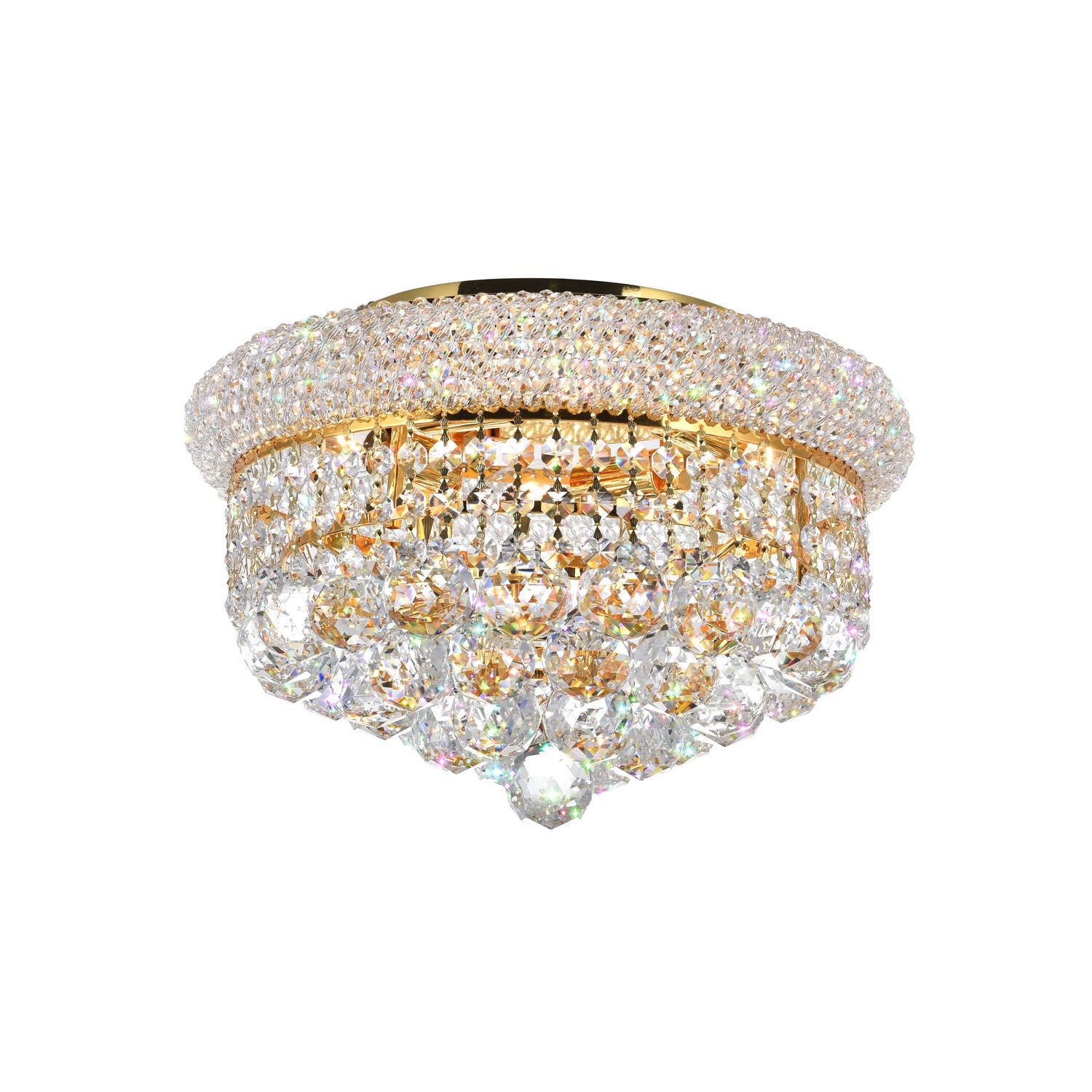 Éclairage CWI Canada - 8001C14G - Quatre lampes Plafonnier - Empire - Or