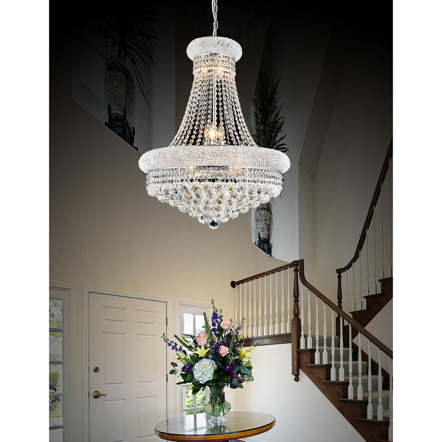 CWI Lighting Canada - 8001P28C - 18 Light Chandelier - Empire - Chrome