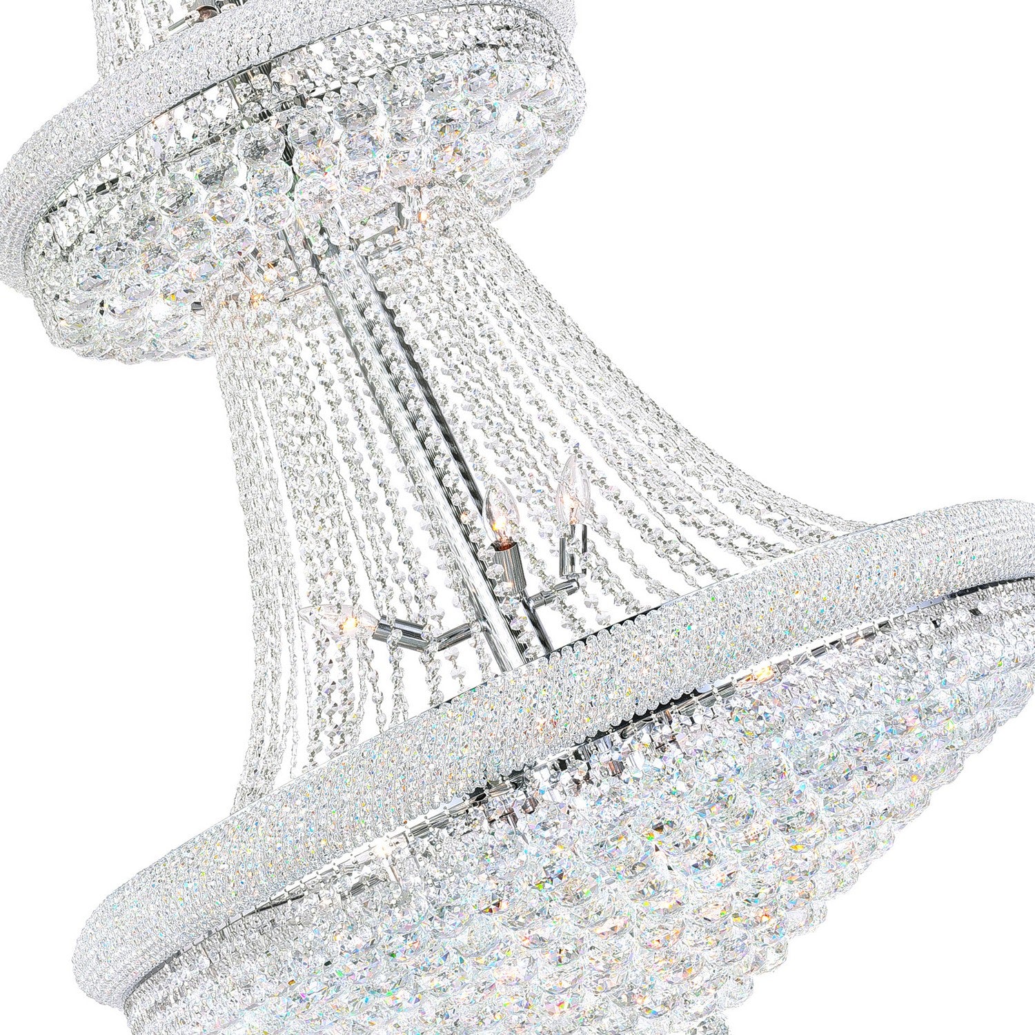 Éclairage CWI Canada - 8001P36C - 34 lampes Suspendu - Empire - Chrome