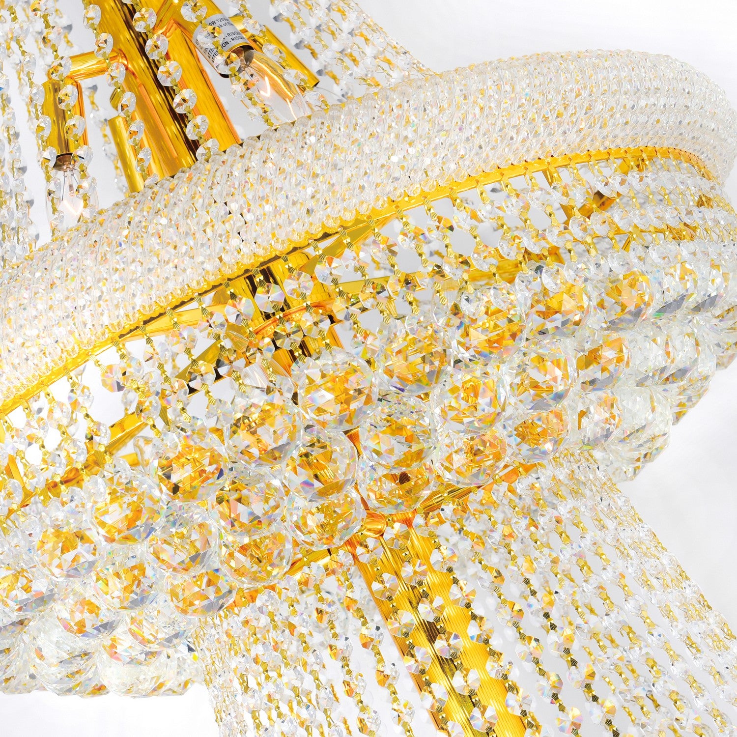 CWI Lighting Canada - 8001P36G - 34 Lumières Suspendu - Empire - Or