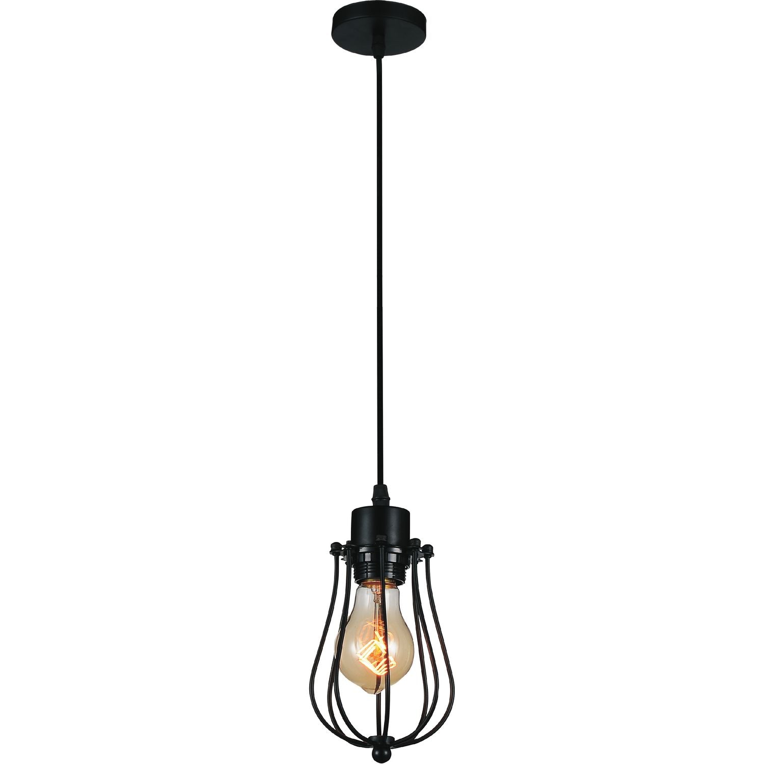 CWI Lighting Canada - 9610P4-1-101 - Mini lampe Suspension - Tomaso - Noir