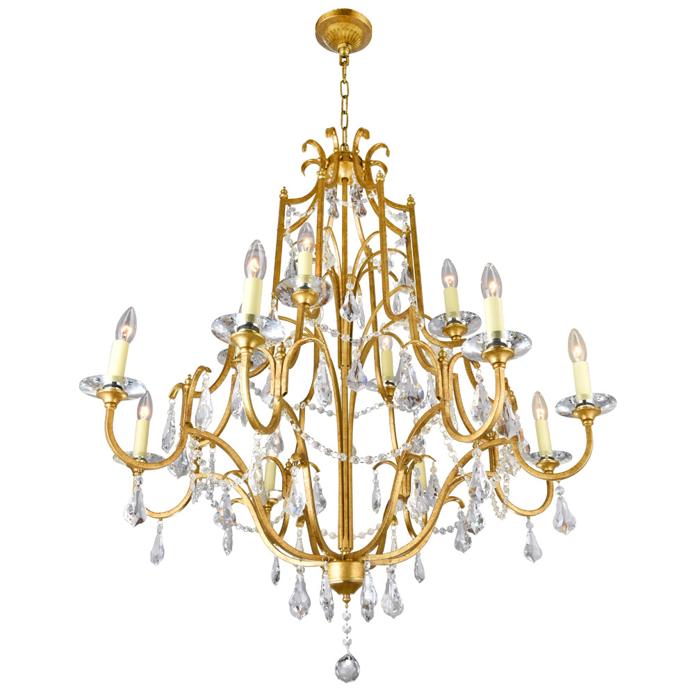 CWI Lighting Canada - 9836P37-12-125 - 12 Light Chandelier - Electra - Oxidized Bronze
