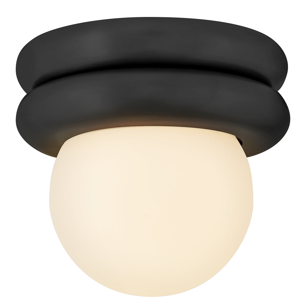 Lark 83291BK Noa Convertible Flush Mount in Black