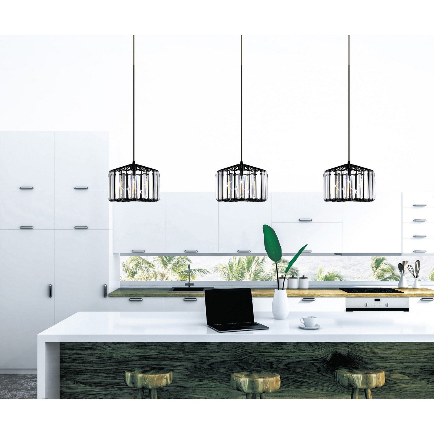 CWI Lighting Canada - 9942P10-1-101-C - Une lampe Suspension - Alethia - Noire