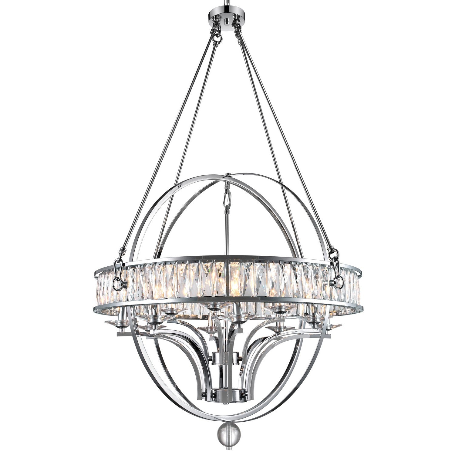 CWI Lighting Canada - 9957P42-12-601 - 12 lampes Suspendu - Arkansas - Chrome