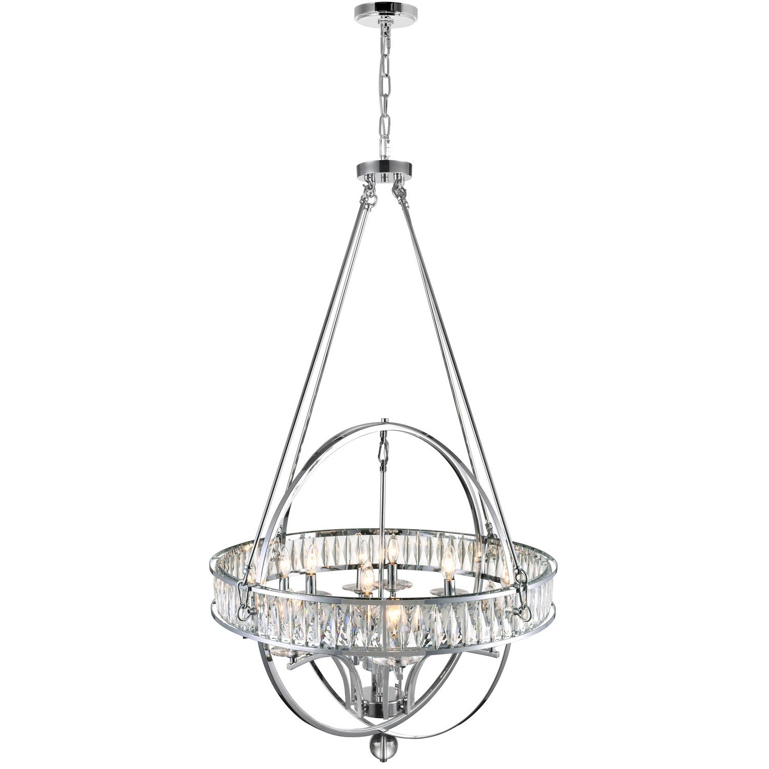 CWI Lighting Canada - 9957P42-12-601 - 12 lampes Suspendu - Arkansas - Chrome