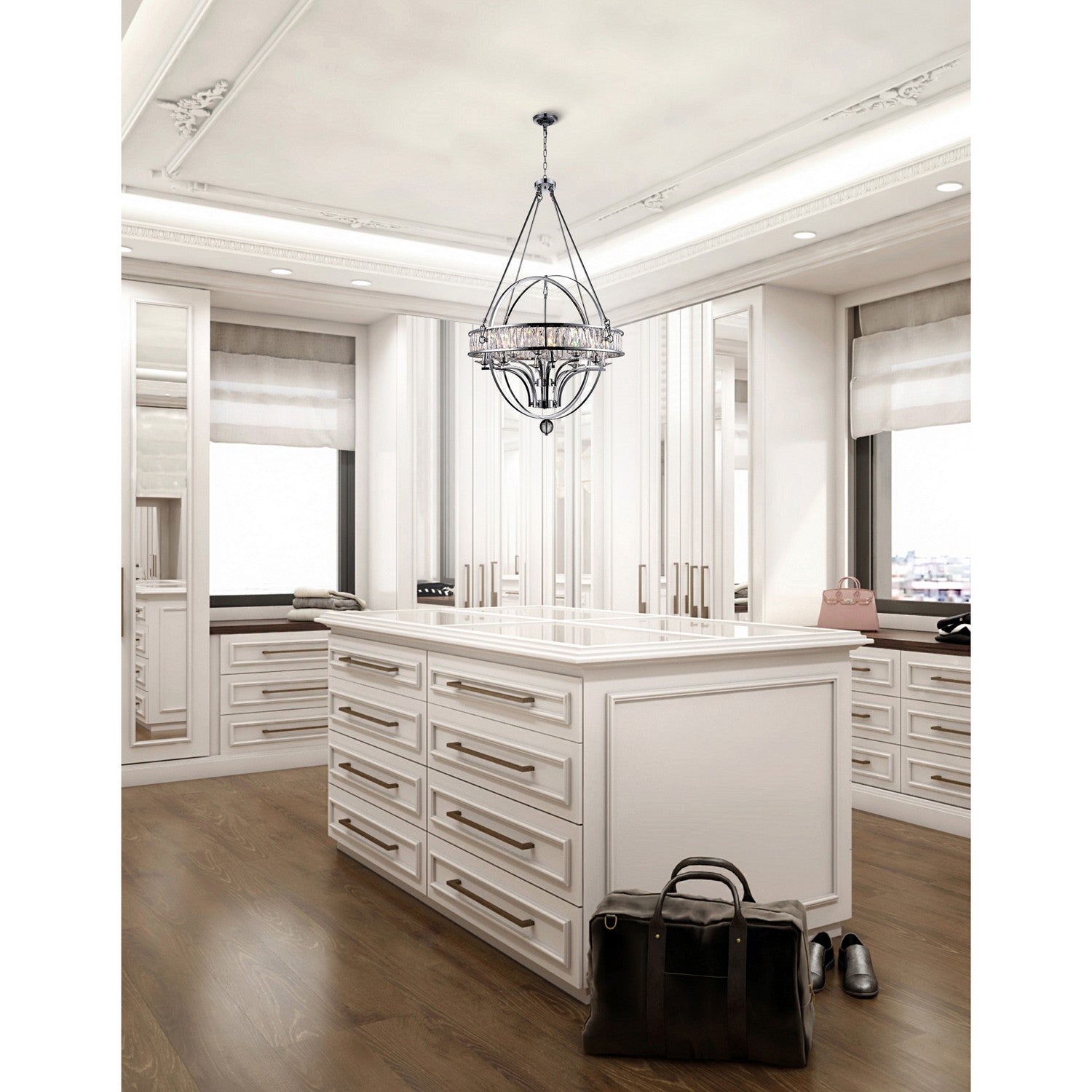 CWI Lighting Canada - 9957P42-12-601 - 12 lampes Suspendu - Arkansas - Chrome