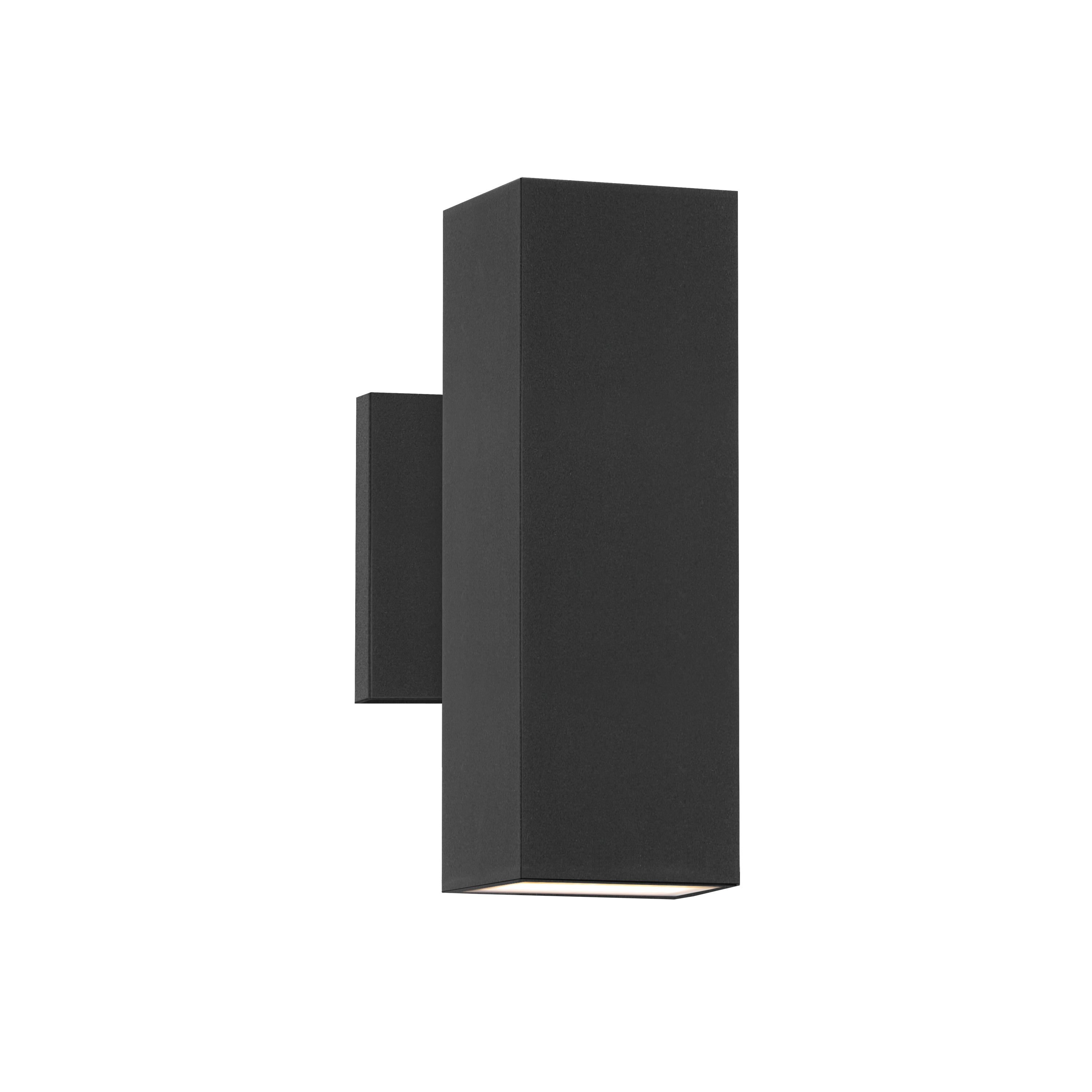 Luminaire extérieur carré LED Colombo 86417BK de Maxim Lighting, éclairage vers le haut/vers le bas, 5 CCT, noir