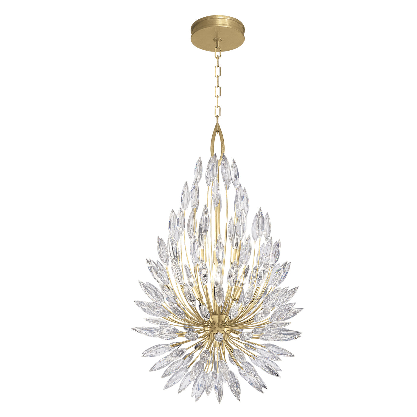 Fine Art - 883840-1ST - Seven Light Pendant - Lily Buds - Gold