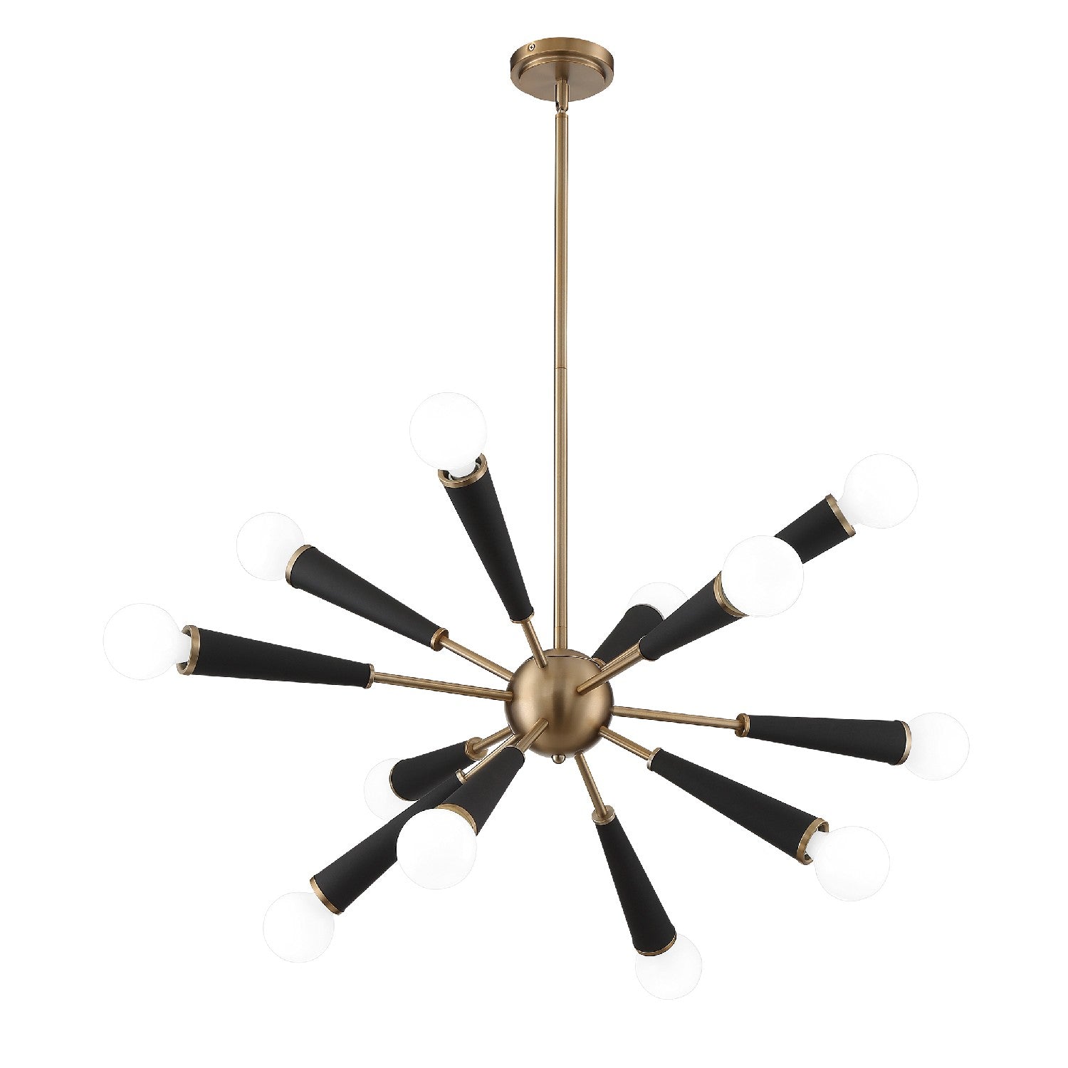 Crystorama - 3812-AG - 12 Lumières Suspendu - Zodiaque - Laiton vieilli
