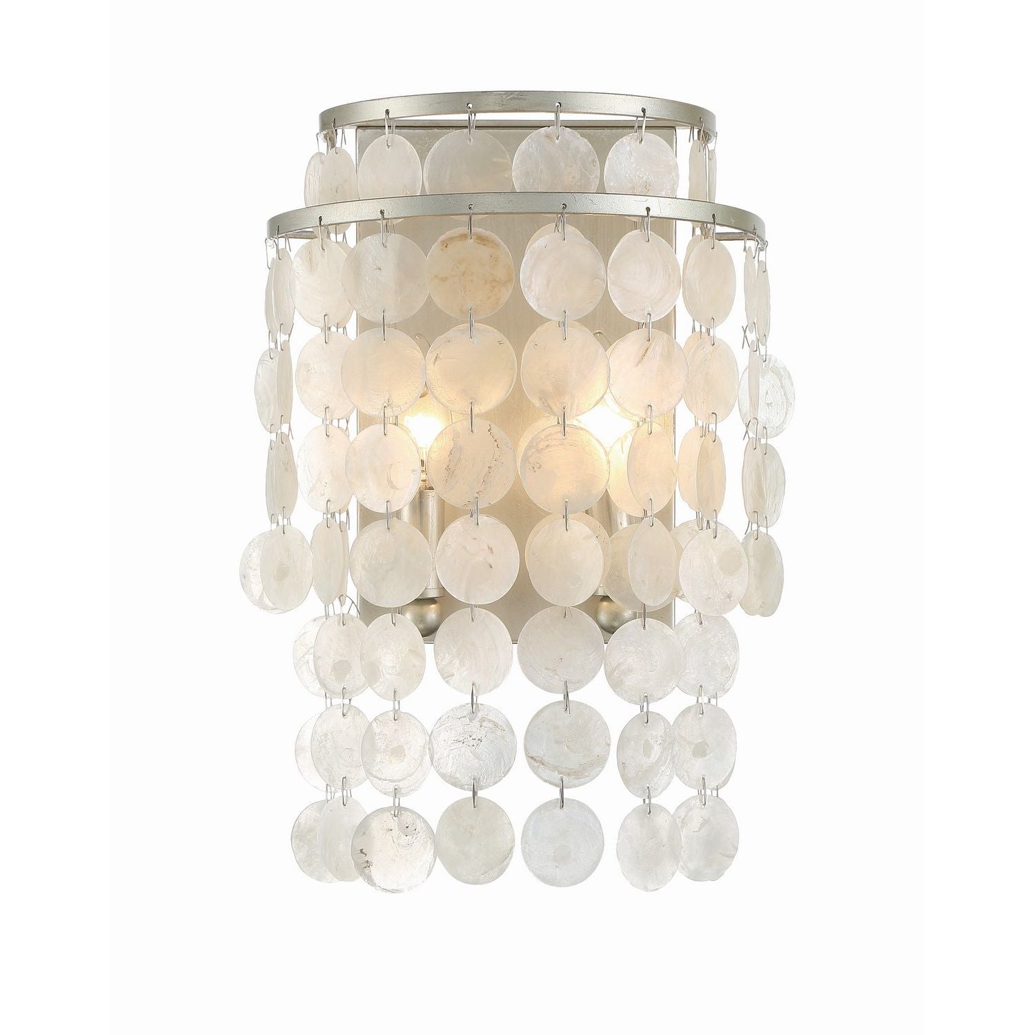 Crystorama - BRI-3002-SA - Two Light Wall Sconce - Brielle - Antique Silver