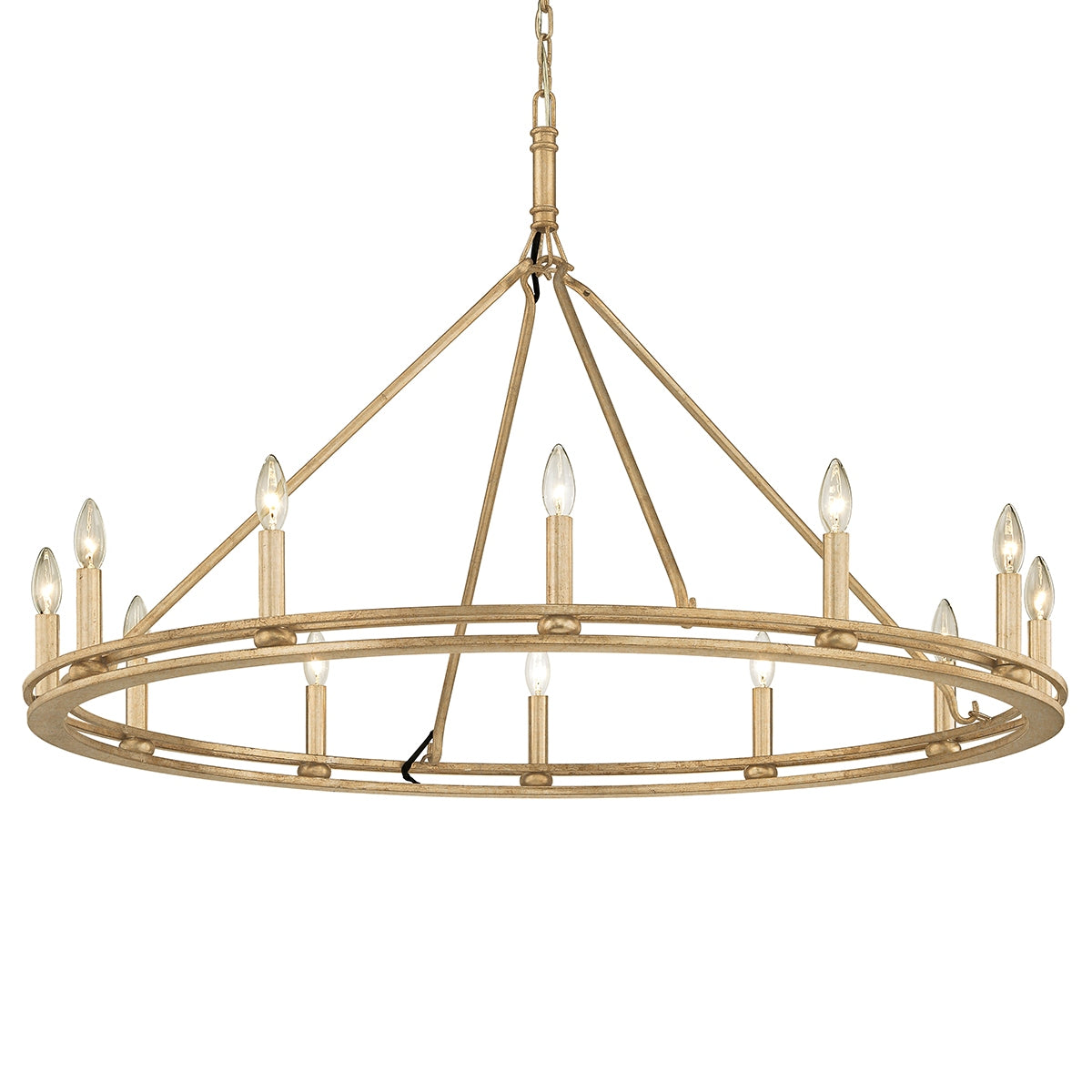 Troy Lighting Canada - F6247-CPL - 12 lampes Suspendu - Sutton - Feuille de Champagne