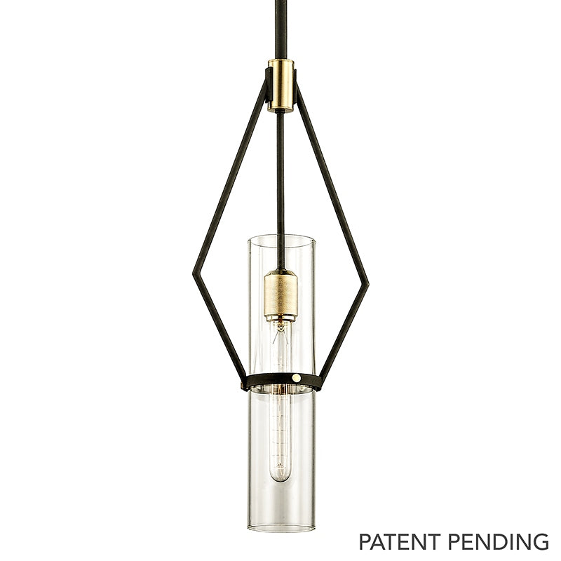 Troy Lighting Canada - F6314-TBZ/BBA - Une lampe Suspension - Raef - Bronze texturé Laiton brossé