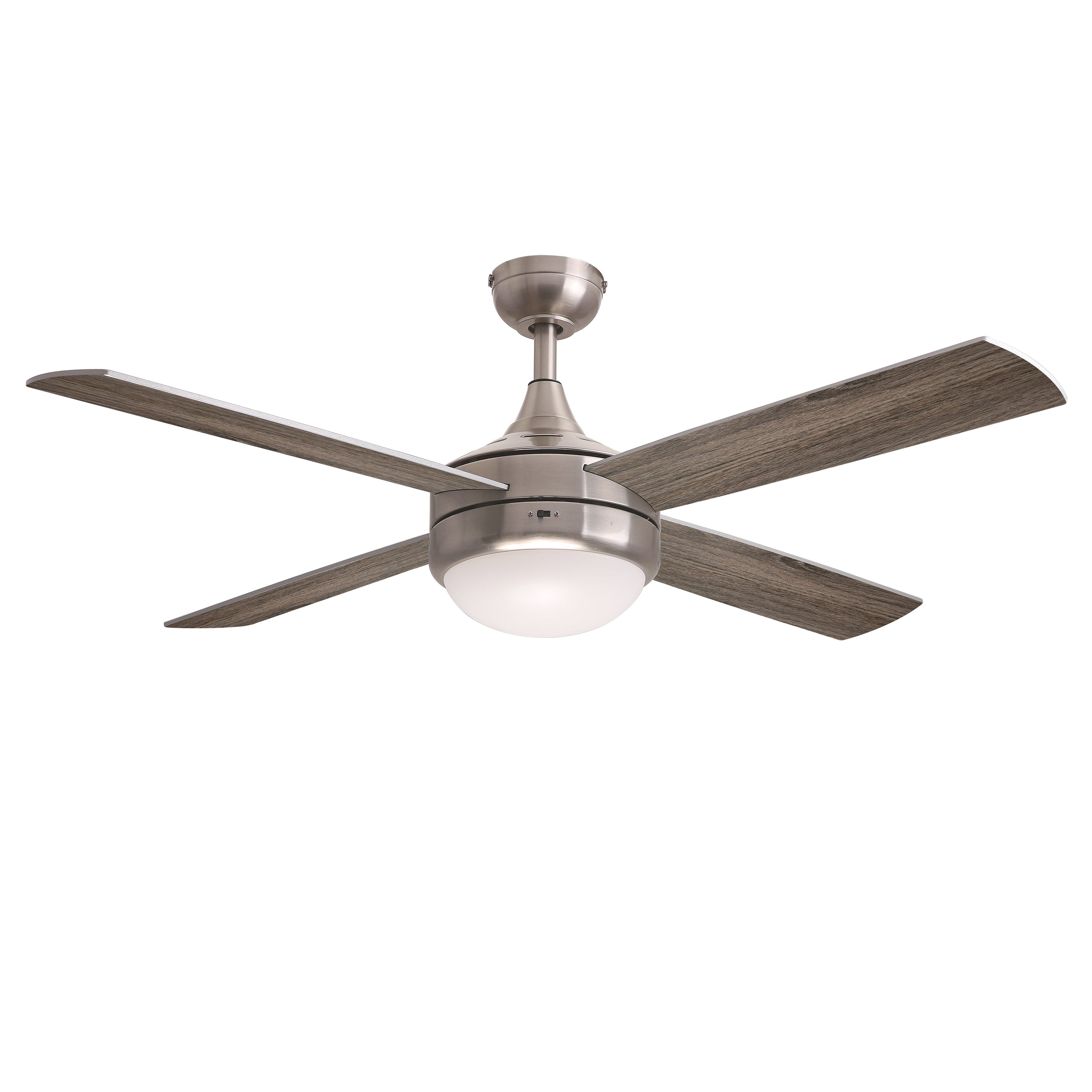 Éclairage Maxim 88784SN Quattro 52" 4 lames Ventilateur avec LED en nickel satiné