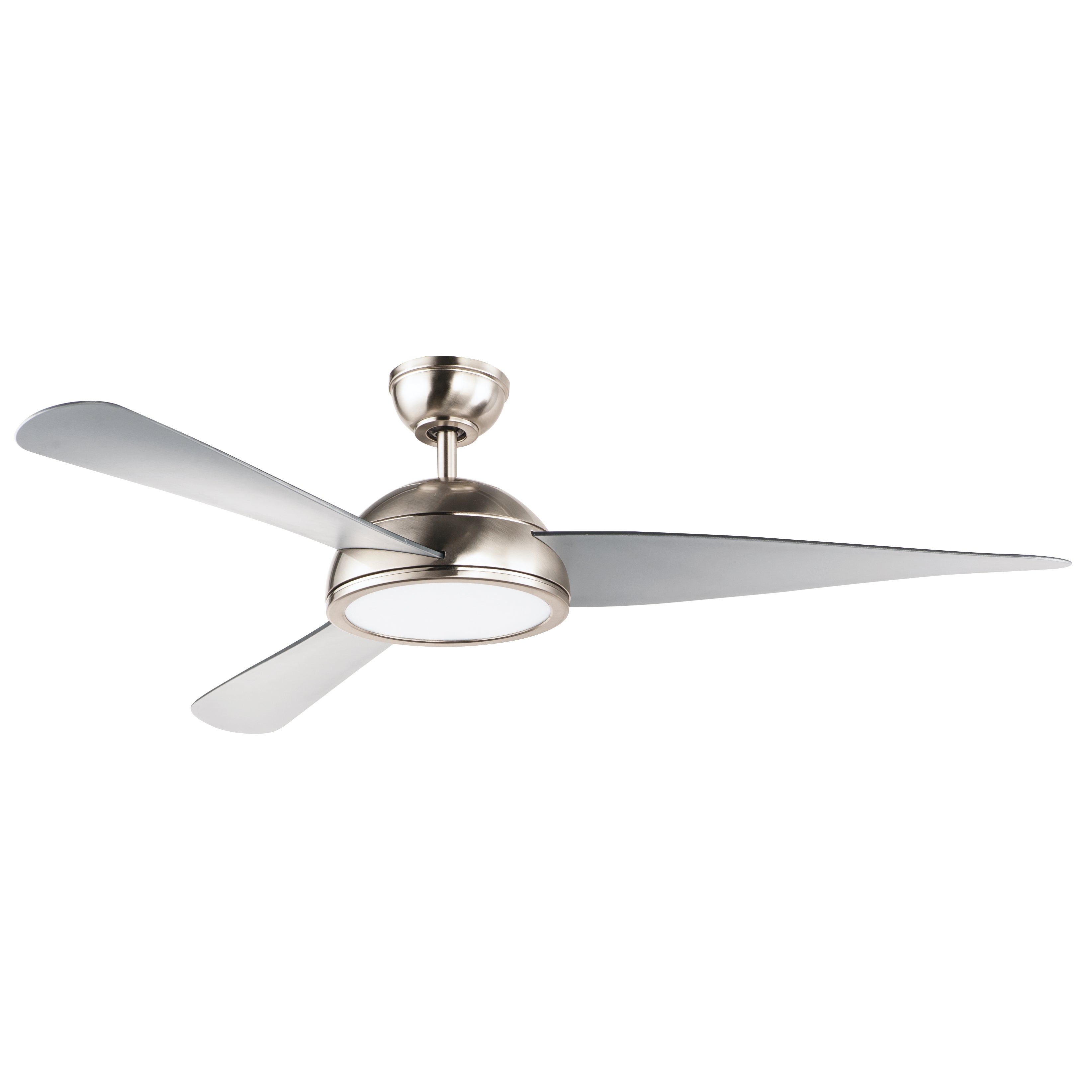 Maxim Lighting 88801SN Cupola 52" LED noire Ventilateur en nickel satiné