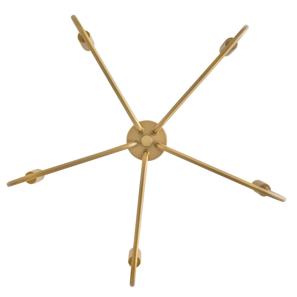 Lark 83634LCB Austen Rope Wrapped Chandelier in Lacquered Brass