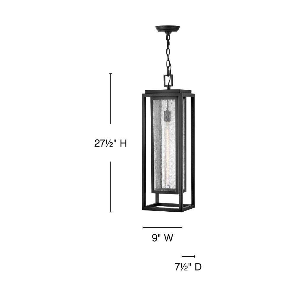 Hinkley Lighting 1006BK Republic Hanging Lantern in Black