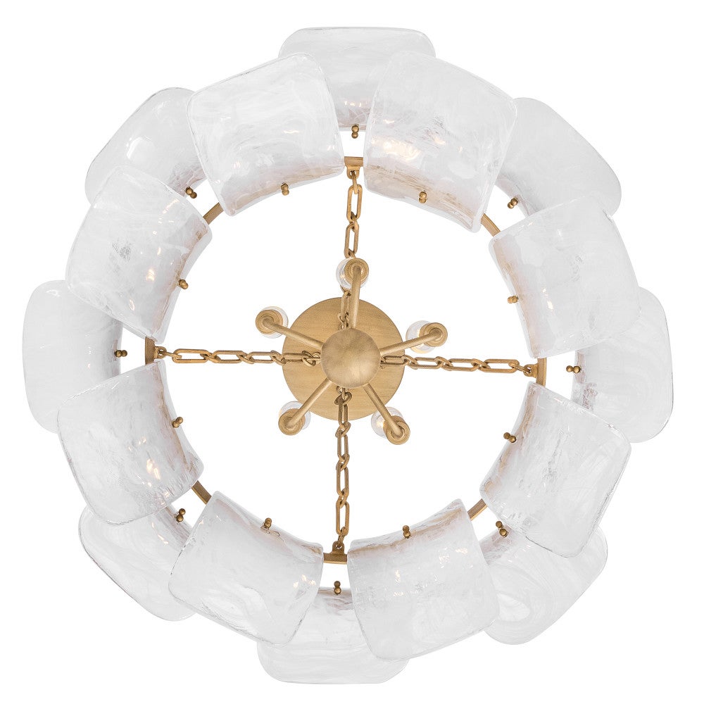 Fredrick Ramond FR46911BNG Fleur Semi-Flush/Pendant in Burnished Gold