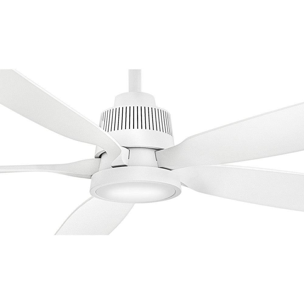 Éclairage intelligent LED Bodin 906564FMW-LDD de Hinkley Lighting Ventilateur en blanc mat