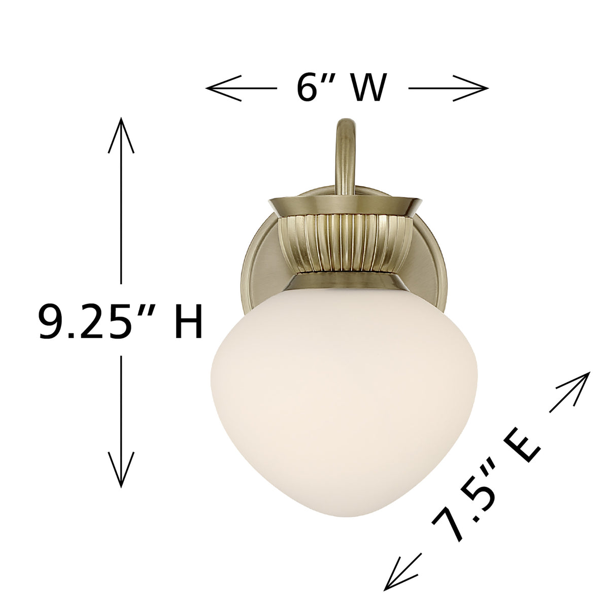 Savoy House 9-1028-1-127 Melbourne Wall Sconce in Noble Brass