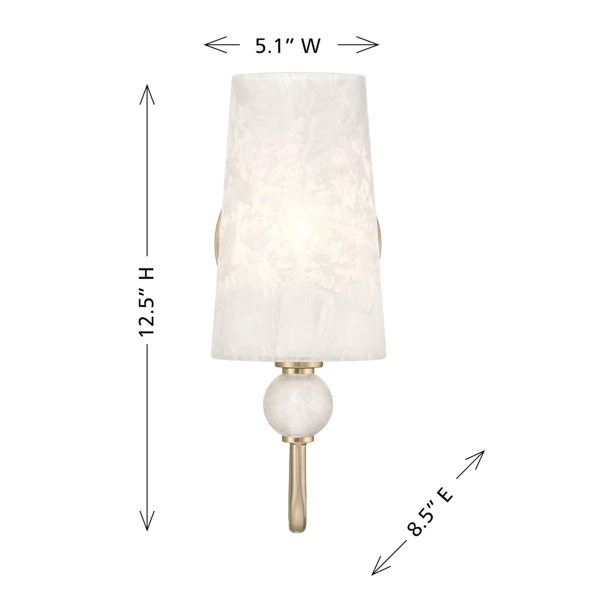 Savoy House 9-1351-1-127 Sheldon Wall Sconce in Noble Brass