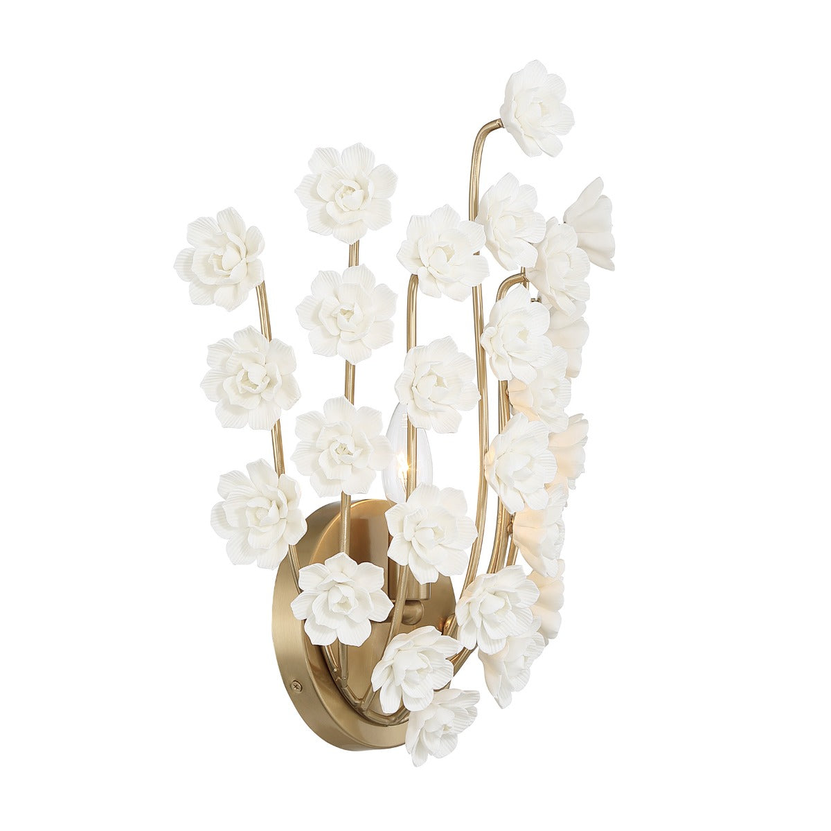 Savoy House 9-2501-1-127 Flores Wall Sconce in Noble Brass