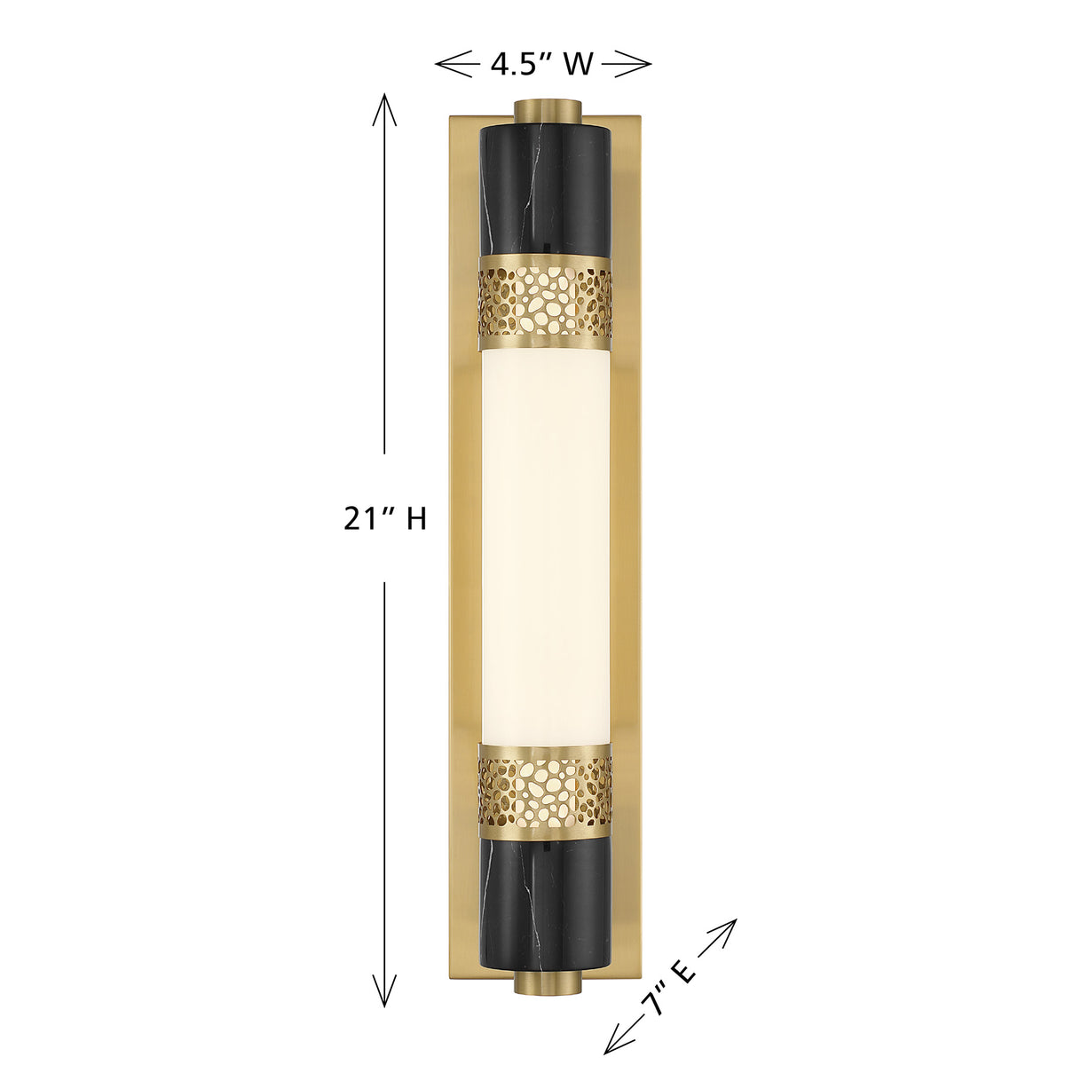Savoy House 9-2915-1-322 Farrell Wall Sconce in Warm Brass