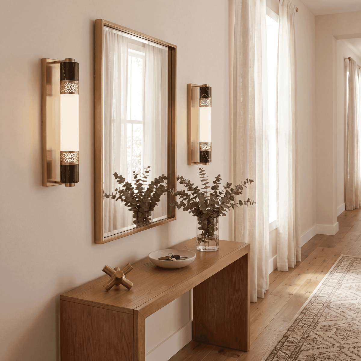 Savoy House 9-2915-1-322 Farrell Wall Sconce in Warm Brass