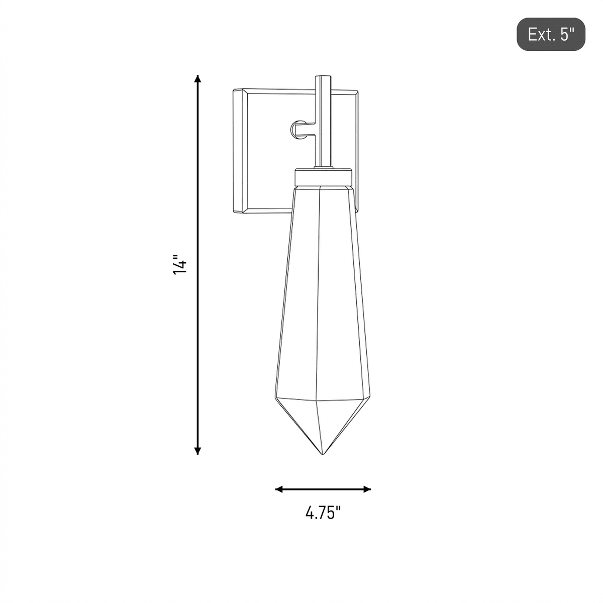 Savoy House 9-6122-1-127 Leland Wall Sconce in Noble Brass