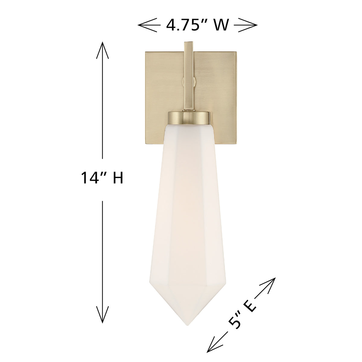 Savoy House 9-6122-1-127 Leland Wall Sconce in Noble Brass